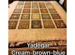Иранский ковер Diba Carpet Yadegar cream-brown-blue - высокое качество по лучшей цене в Украине
