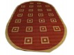 Безворсовий килим Sisal 00012 red-cream - Висока якість за найкращою ціною в Україні