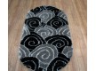 Shaggy carpet 3D Polyester B113 BLACK-GREY - high quality at the best price in Ukraine