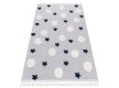 Child  carpet  YOYO GD75 grey / white - Stars, circles - high quality at the best price in Ukraine