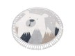 Child  carpet  YOYO EY81 circle grey / white- Bear, mountains  - high quality at the best price in Ukraine