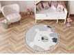 Child  carpet  YOYO EY81 circle grey / white- Bear, mountains  - high quality at the best price in Ukraine - image 2.