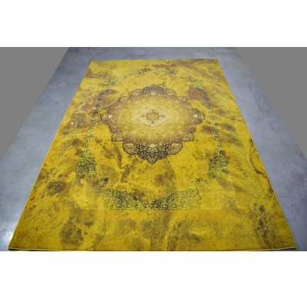 Iranian carpet Diba Carpet 1224 Yellow - высокое качество по лучшей цене в Украине.