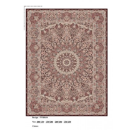 Iranian carpet Diba Carpet Ferdos Dark Brown - высокое качество по лучшей цене в Украине.