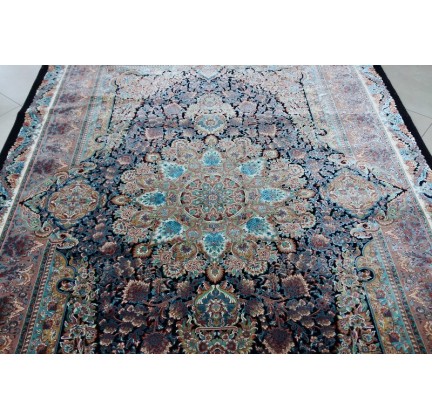 Iranian carpet Diba Carpet Ganjine Blue - высокое качество по лучшей цене в Украине.