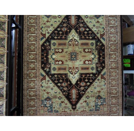 Iranian carpet Diba Carpet Ghashghaei d.brown - высокое качество по лучшей цене в Украине.