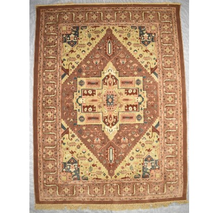 Iranian carpet Diba Carpet Ghashghaei l.brown - высокое качество по лучшей цене в Украине.