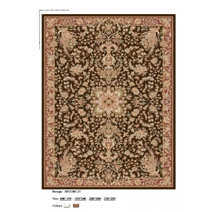 Iranian carpet Diba Carpet Simorgh Dark Brown - высокое качество по лучшей цене в Украине.