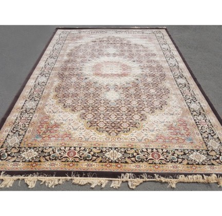 Иранский ковер Diba Carpet Mahi d.brown - высокое качество по лучшей цене в Украине.