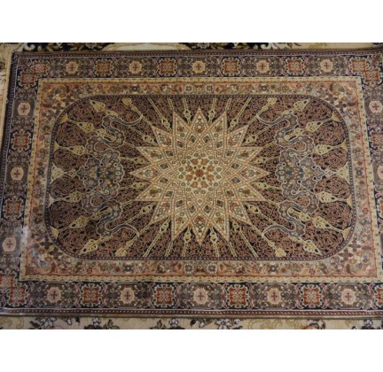 Iranian carpet Diba Carpet Setareh d.brown - высокое качество по лучшей цене в Украине.