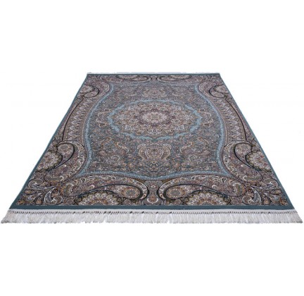 Persian carpet Kashan 607-LBL blue - высокое качество по лучшей цене в Украине.