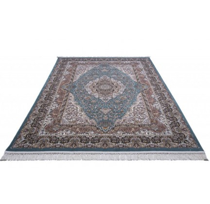 Persian carpet Kashan 612-LBL blue - высокое качество по лучшей цене в Украине.