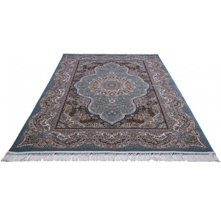 Persian carpet Kashan 620-LBL blue - высокое качество по лучшей цене в Украине.