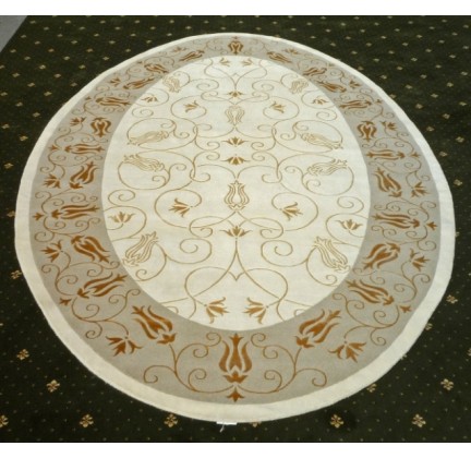 Carpet made of wool with silk 150L Tibetan Carpet o TX 355RM/cream - высокое качество по лучшей цене в Украине.