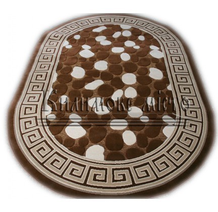 Arylic carpet Antik 4037 brown-brown - высокое качество по лучшей цене в Украине.