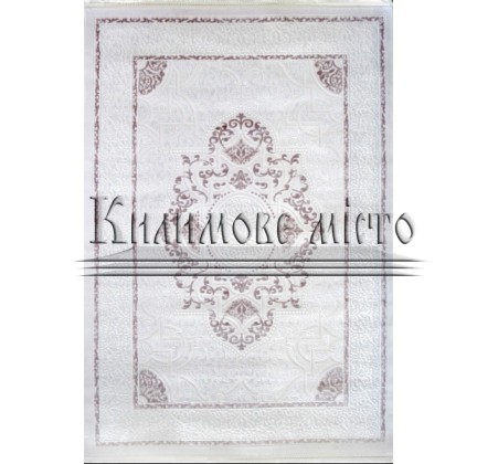 Acrylic carpet Erciyes 8701 ivory-purple - высокое качество по лучшей цене в Украине.