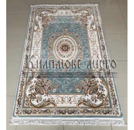 Акриловый ковер Zarina 2657A Blue-Cream - высокое качество по лучшей цене в Украине.