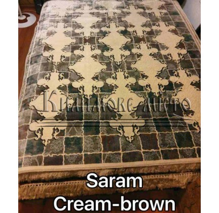 Iranian carpet Diba Carpet Saram cream-brown - высокое качество по лучшей цене в Украине.