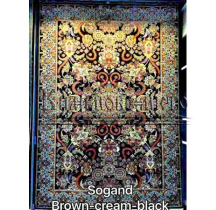 Іранський килим Diba Carpet Sogan brown-cream-black - высокое качество по лучшей цене в Украине.