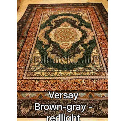 Іранський килим Diba Carpet Versay brown-gray-redlight - высокое качество по лучшей цене в Украине.
