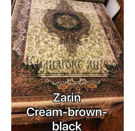 Іранський килим Diba Carpet Zarin cream-brown-black - высокое качество по лучшей цене в Украине.