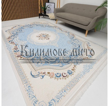 Високощільний килим Belmond K184A L. BLUE-H.B CREAM - высокое качество по лучшей цене в Украине.
