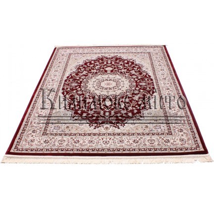 High-density carpet Esfahan 4878A red-ivory - высокое качество по лучшей цене в Украине.