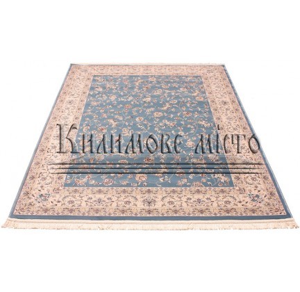 High-density carpet Esfahan 4904A blue-ivory - высокое качество по лучшей цене в Украине.