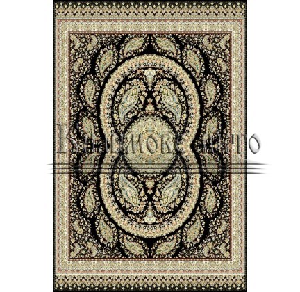 Iranian carpet Marshad Carpet 3013 Dark Black - высокое качество по лучшей цене в Украине.