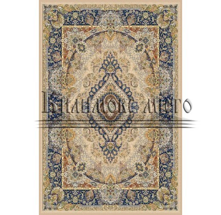 Iranian carpet Marshad Carpet 3054 Beige Blue - высокое качество по лучшей цене в Украине.