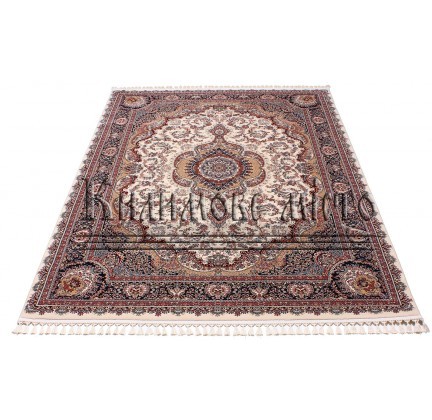 High-density carpet Sehrazat 9207A cream-navy - высокое качество по лучшей цене в Украине.