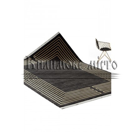 Високощільний килим Taboo PLUS DG61C hb.black/gold - высокое качество по лучшей цене в Украине.