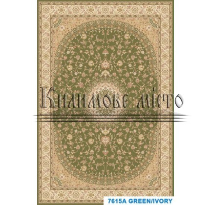 Високощільний килим Turkistan 7615A green-ivory - высокое качество по лучшей цене в Украине.