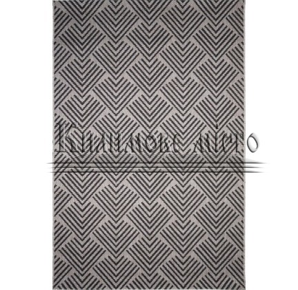 Безворсовий килим Natura 20575 Silver-Black - высокое качество по лучшей цене в Украине.