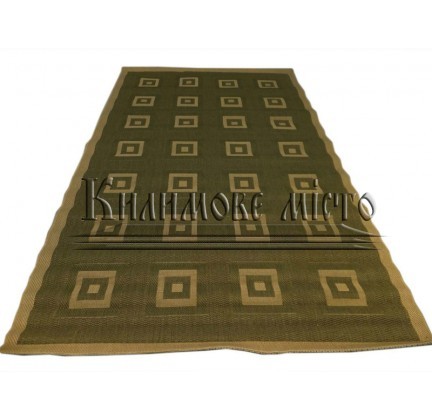 Napless carpet Sisal 00012 green-cream - высокое качество по лучшей цене в Украине.