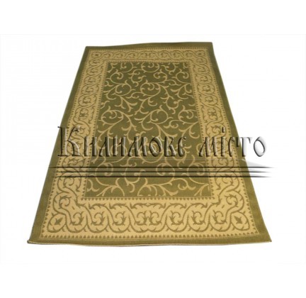 Napless carpet Sisal 00014 green-cream - высокое качество по лучшей цене в Украине.