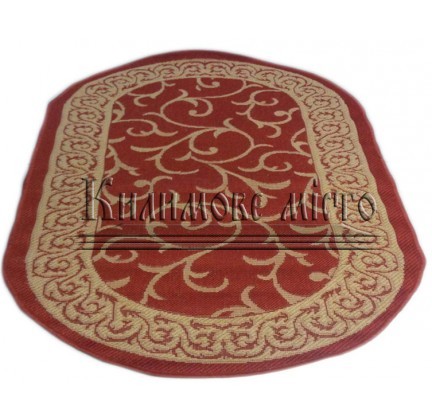 Napless carpet Sisal 00014 red-cream - высокое качество по лучшей цене в Украине.
