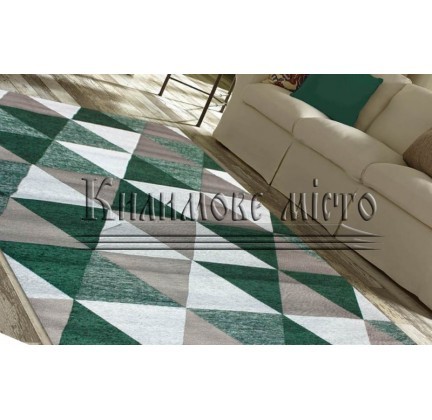 Синтетичний килим Vista 131301-03 green-beige - высокое качество по лучшей цене в Украине.