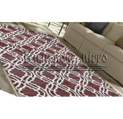 Napless carpet Zela 116905-05 Red - высокое качество по лучшей цене в Украине.
