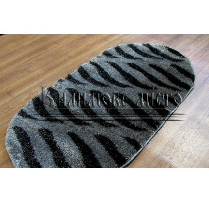 Shaggy carpet 3D Polyester B114 GREY-BLACK - высокое качество по лучшей цене в Украине.