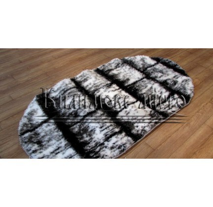 Shaggy carpet 3D Polyester B117 CREAM-BLACK - высокое качество по лучшей цене в Украине.