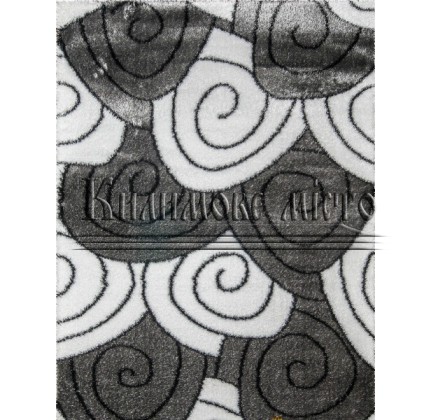 Shaggy carpet 3D Polyester B113 GREY-CREAM - высокое качество по лучшей цене в Украине.