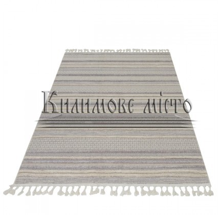 Synthetic carpet BILBAO BD68A white/grey - высокое качество по лучшей цене в Украине.