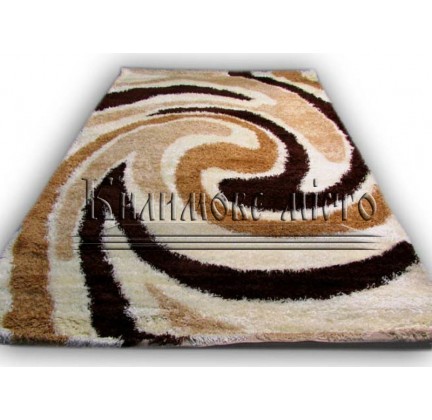 Високоворсний килим Gold Shaggy 3619 kahve-kemik - высокое качество по лучшей цене в Украине.