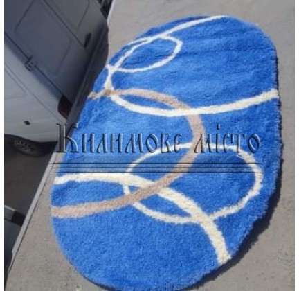 Високоворсний килим Gold Shaggy 8018 blue - высокое качество по лучшей цене в Украине.