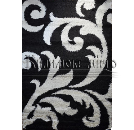 Shaggy carpet Loca  9161A BLACK - высокое качество по лучшей цене в Украине.