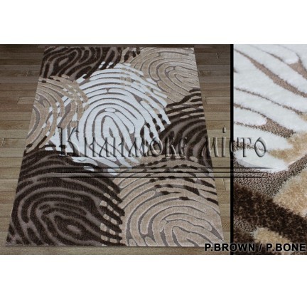 Високоворсний килим Luna 2454a p.brown-p.bone - высокое качество по лучшей цене в Украине.