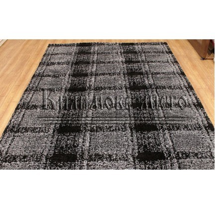 Shaggy carpet  Montreal 928 BLACK-GREY - высокое качество по лучшей цене в Украине.