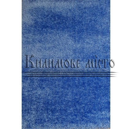 Shaggy carpet Puffy-4B P001A blue - высокое качество по лучшей цене в Украине.