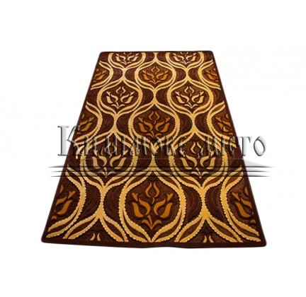 Synthetic carpet Brilliant 2327 brown - высокое качество по лучшей цене в Украине.